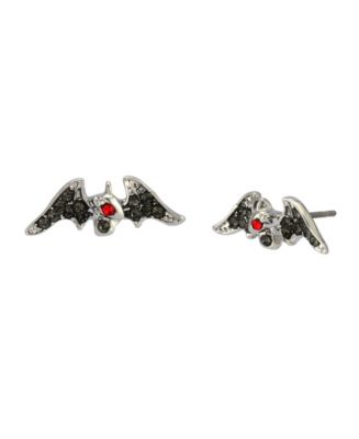 Betsey Johnson Faux Stone Bat Stud Earrings Macy's
