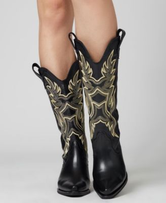 Dramen Leather Western Cowboy Boots