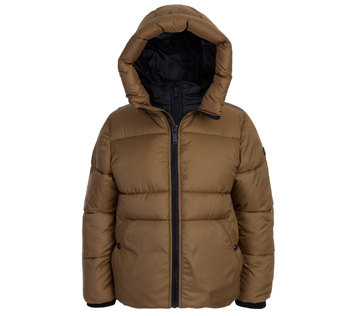 Michael Kors Kids' Toddler And Little Boys Bib Husk Heavyweight Puffer Jacket In Brown