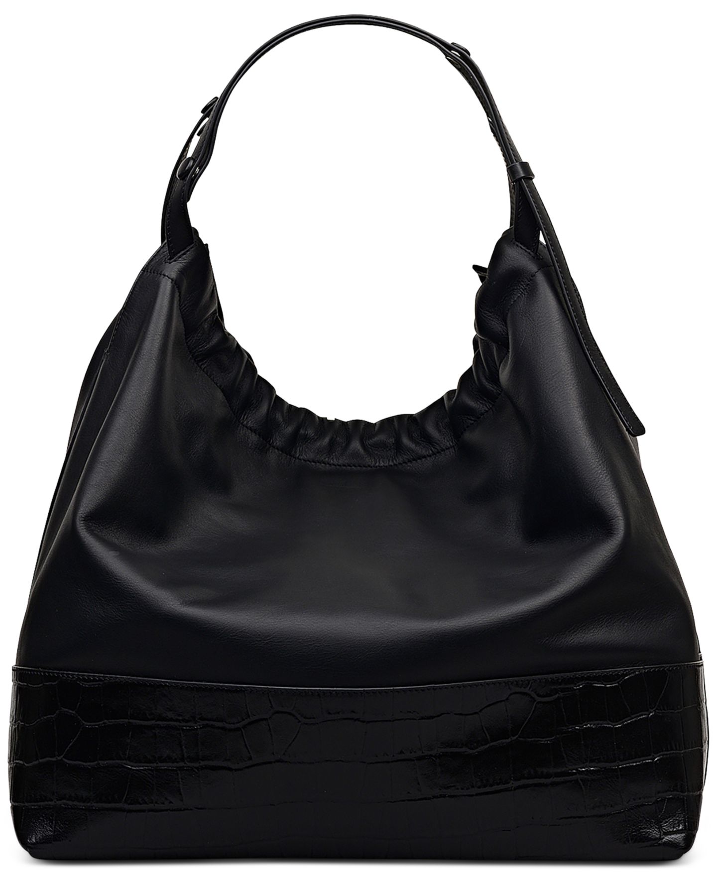 Женская сумка Radley London The Portobello Large Leather Drawstring Shoulder, цвет: Чёрный — фото 4