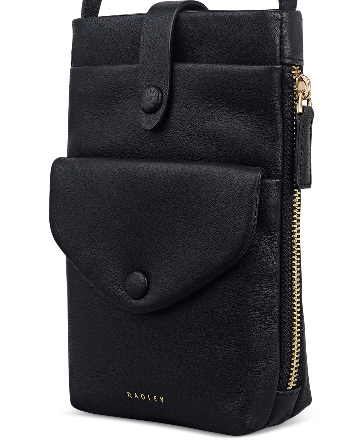 Radley London Mallow Street Mini Phone Crossbody Bag In Black