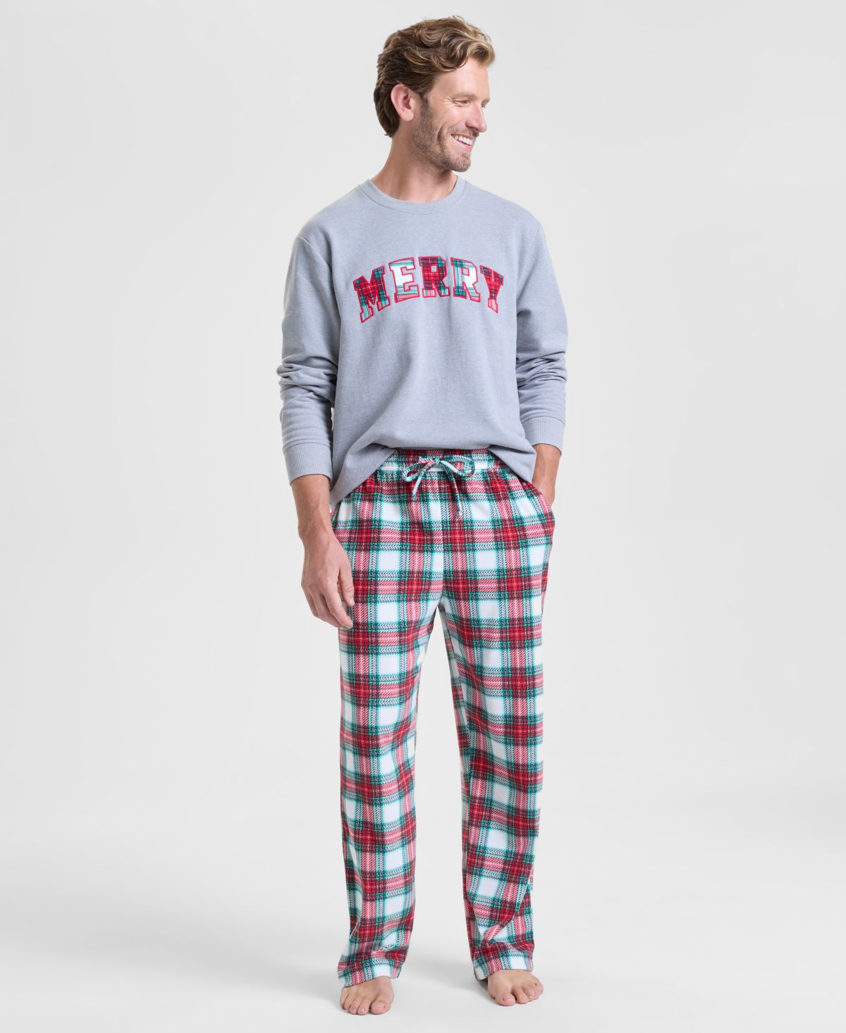 Мужские пижамные брюки в веселую клетку, эксклюзив Macy's