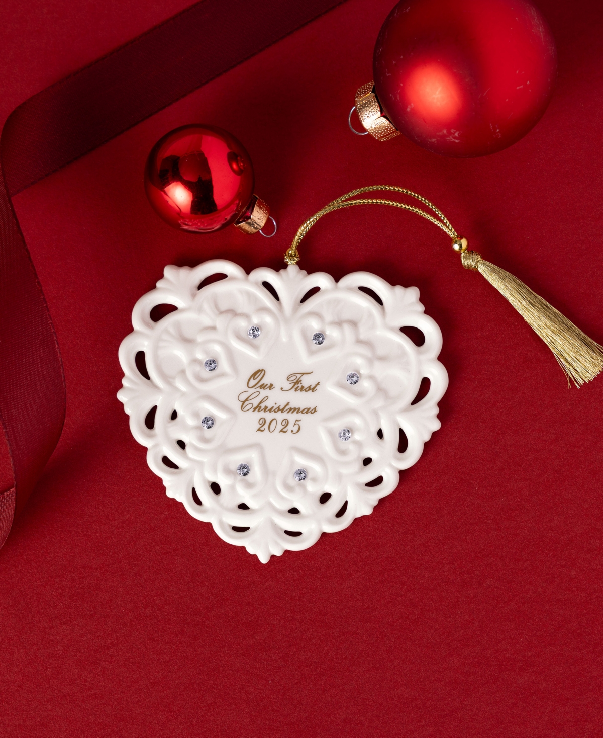Villeroy & Boch 2025 Heart Ornament In White