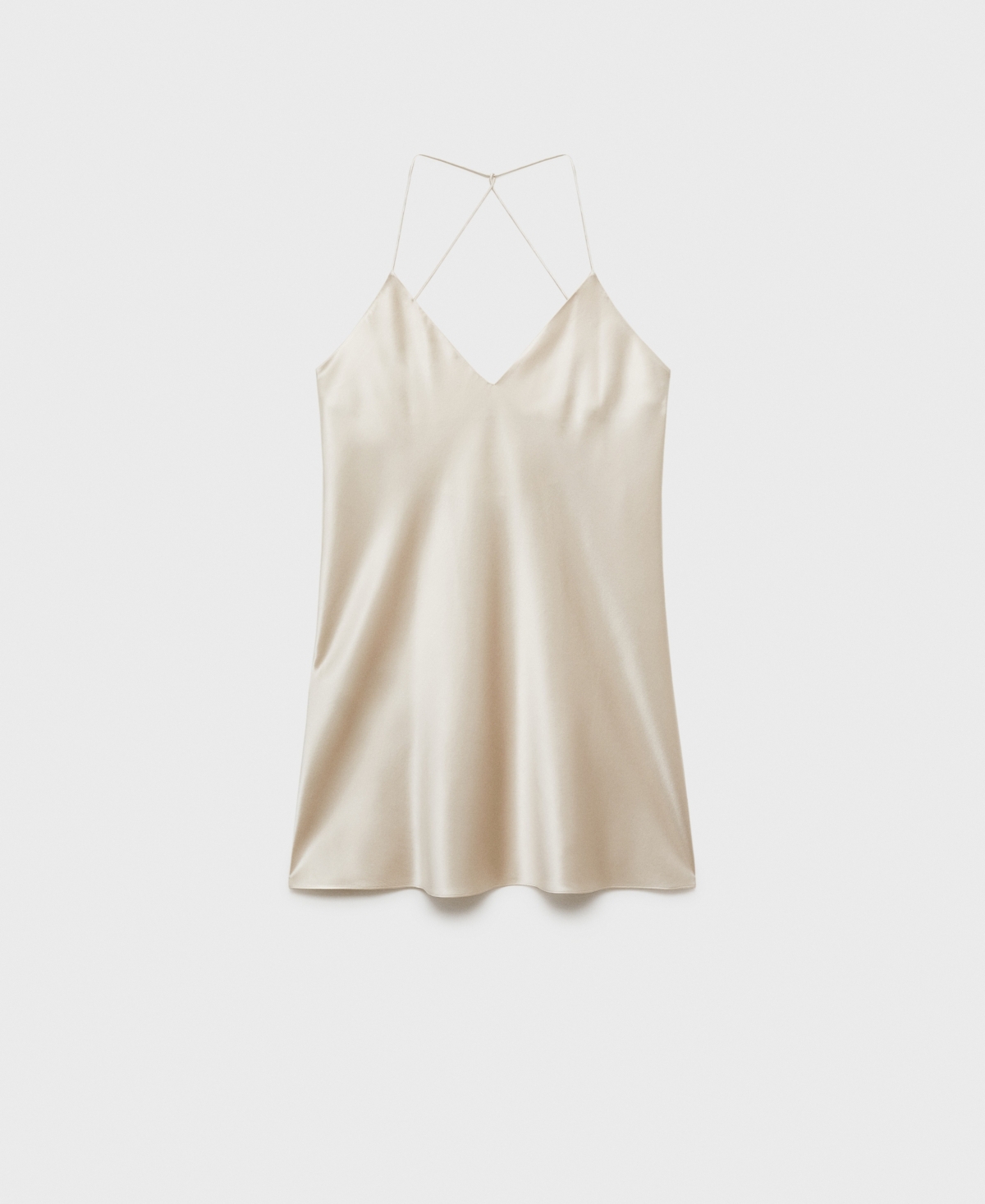 Women's Silk Strapless Nightgown - Light Gray