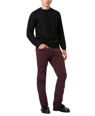 Men's Walder Solid Cable Knit Sweater