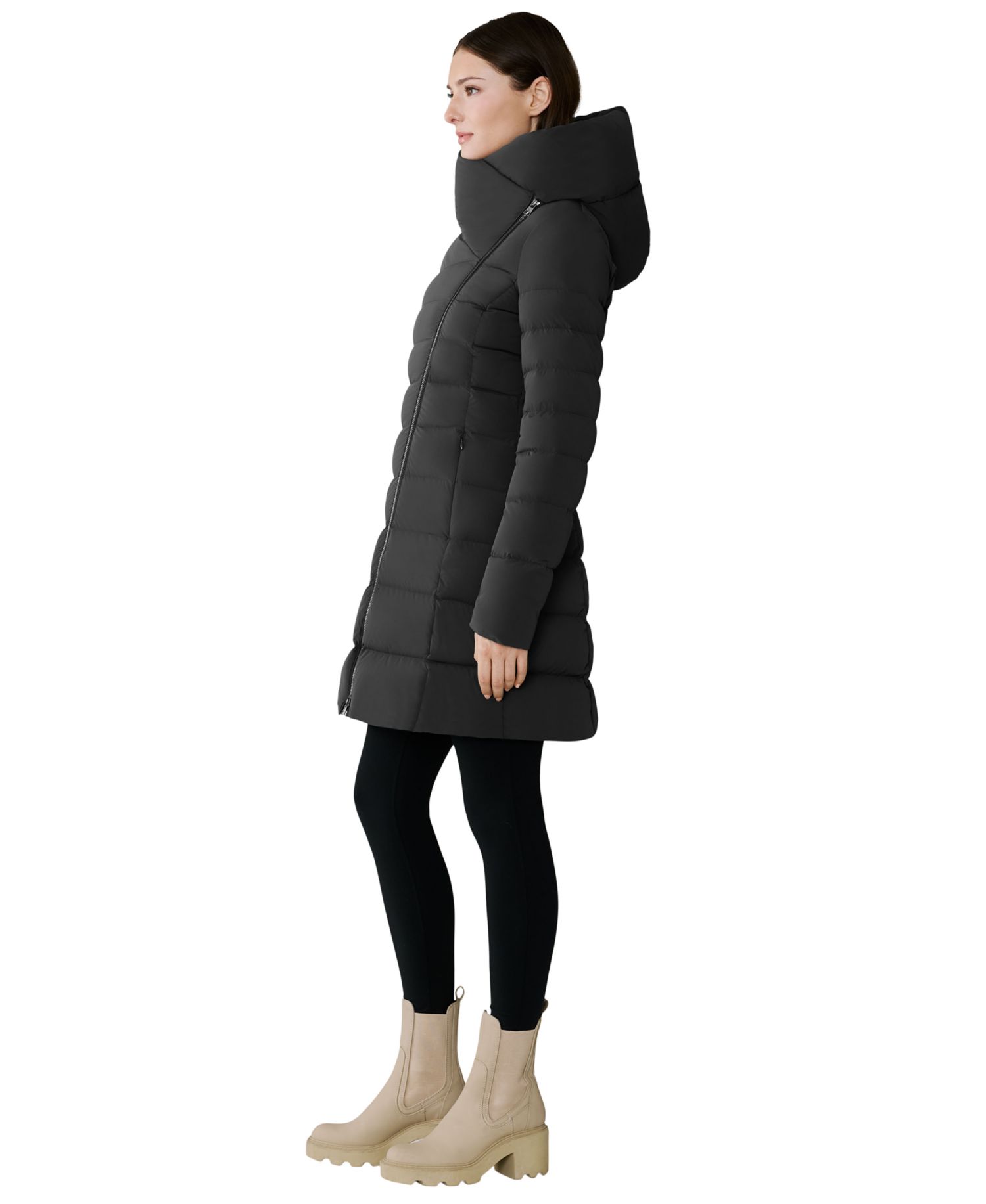 Women's Asym Zip Puffer Jacket