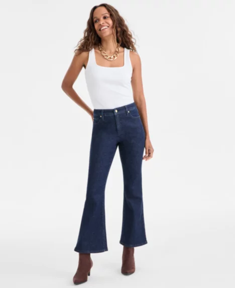 Petite High-Rise Flare-Leg Jeans - Hudson