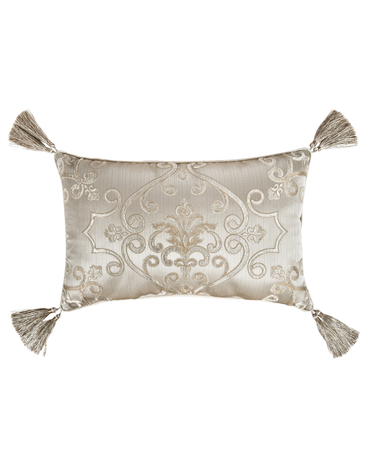 J Queen New York Amaretto Boudoir Decorative Pillow, 14" X 22" In Gold