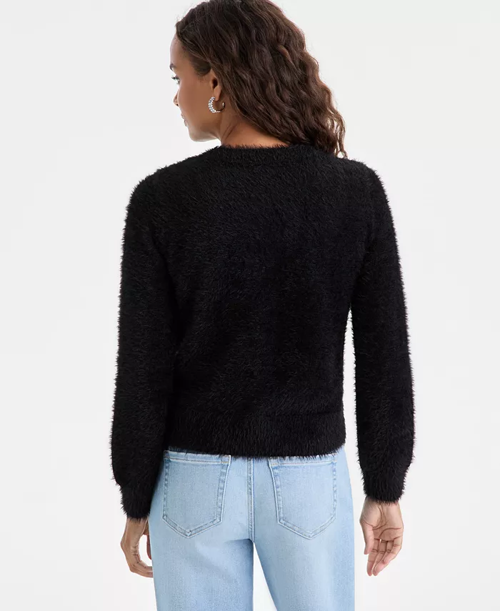 Petite Rhinestone-Button Cardigan - thumbnail 8