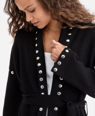 Petite Studded Cardigan, Macy's Exclusive