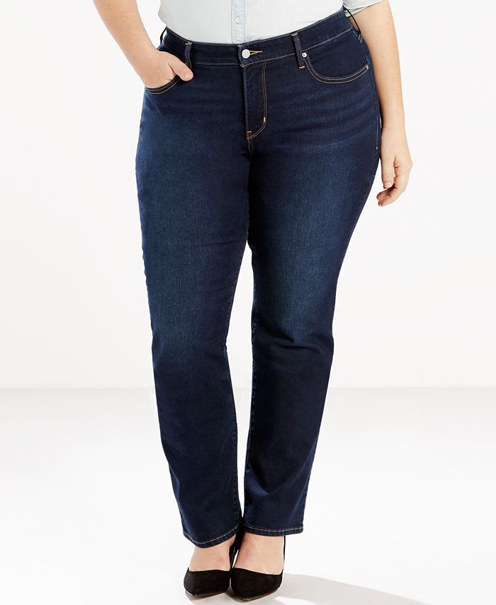 Levi's Plus Size 314 Shaping Straight-Leg Jeans & Reviews - Jeans - Plus  Sizes - Macy's