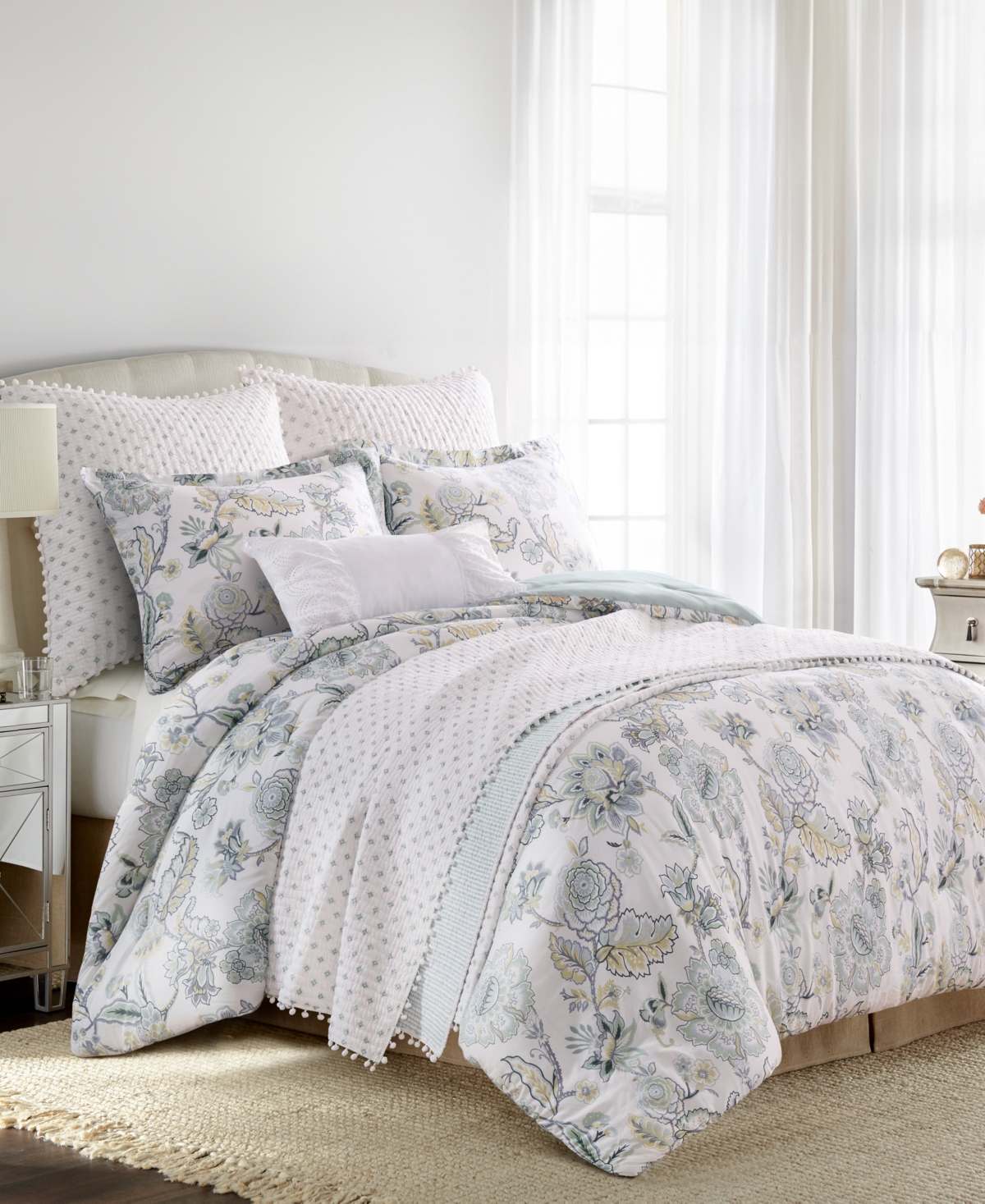 Levtex Ophelia Reversible 2-pc. Duvet Cover Set, Twin/twin Xl In White