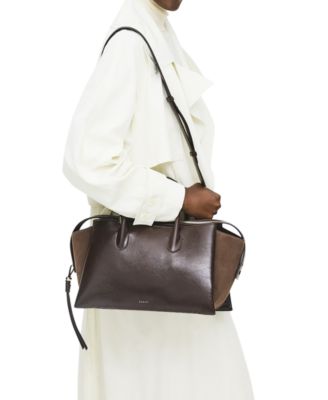 The Romilly Extra Large Leather Zip Top Grab Bag