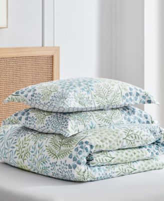 English Forest Reversible 3-Pc. Duvet Cover Set, Full/Queen