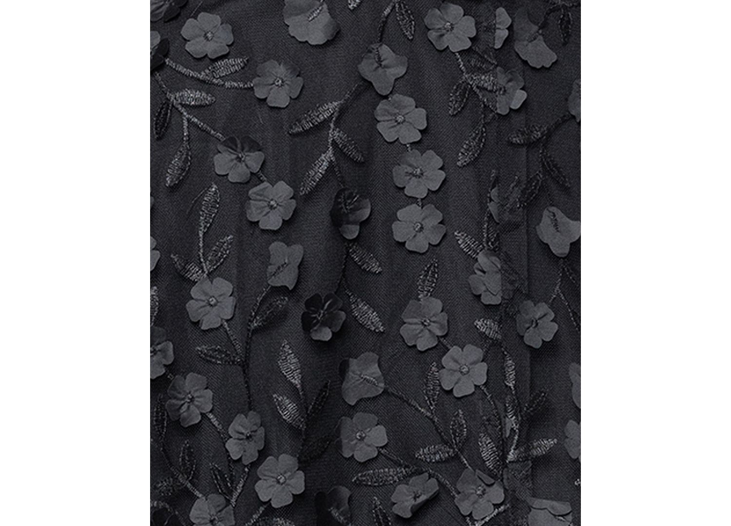 Petite Long Sleeve Embellished Skirt Dress