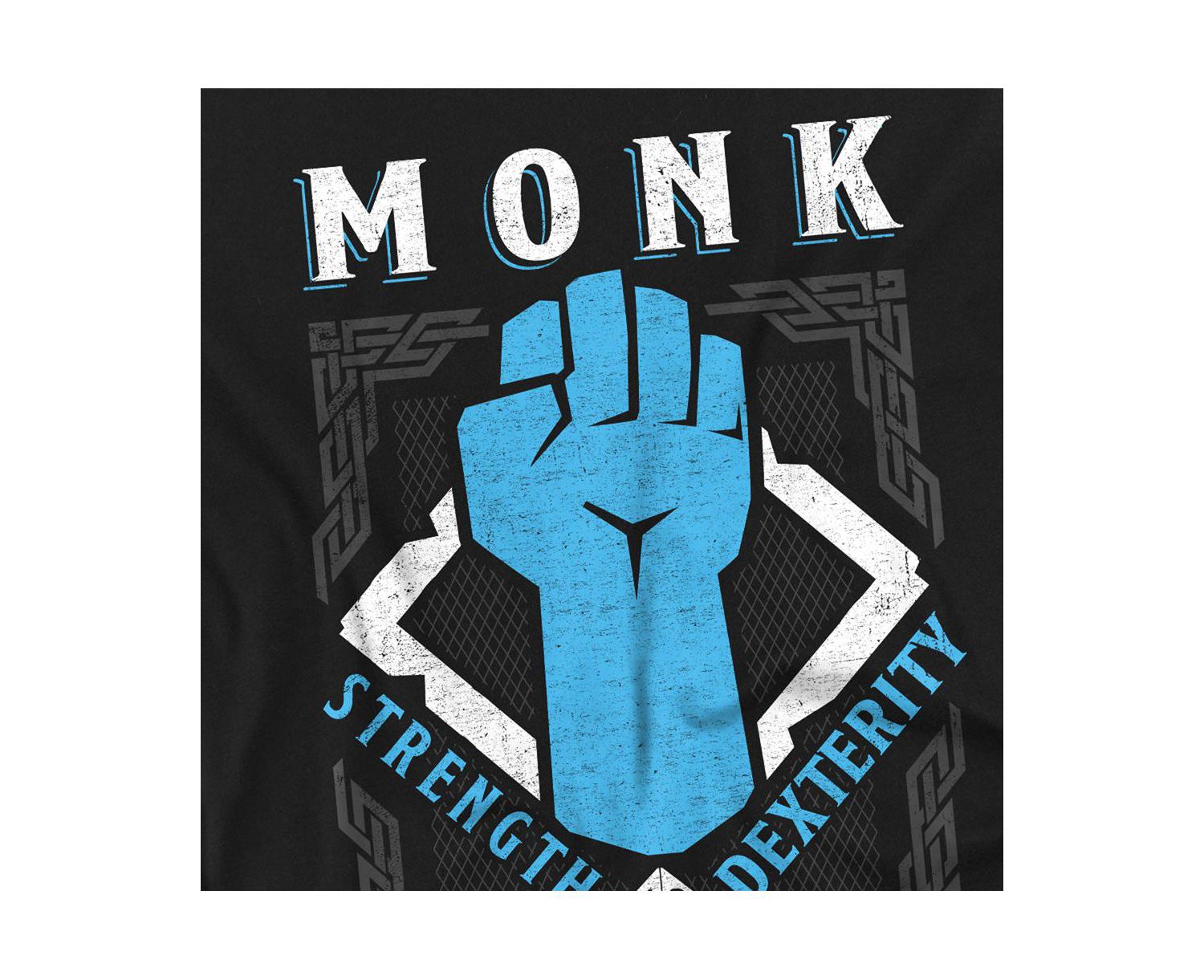Big & Tall Dungeons Dragons Monk Strength Dexterity T-Shirt