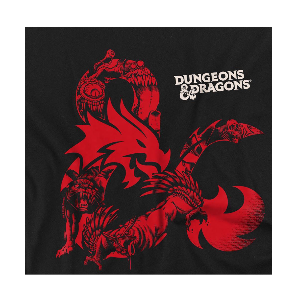 Logovision Men's Dungeons Dragons Ampersand Monsters T-Shirt