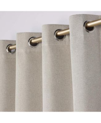 Nyan 100% Blackout Machine Washable Curtains, Set of 2 Panels, 52 X 63