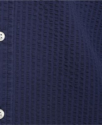 Men's Short Sleeve Seersucker Shirt