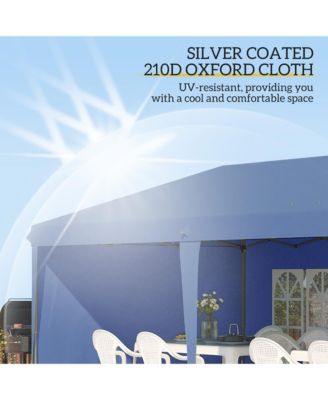 9.7' x 19.2' Pop Up Canopy with 4 Removable Sidewalls,