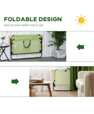 2 Person Camping Couch, Double Folding Chair w/ Cupholders,