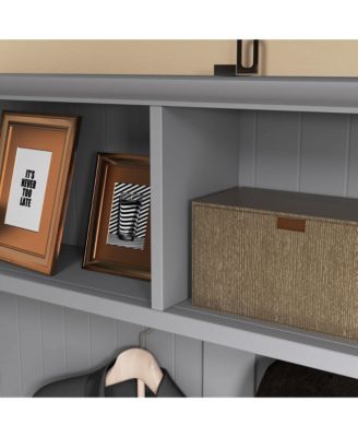 Hall Tree, Coat Rack and Bench Seat with 4 Hooks, 2 Drawers,