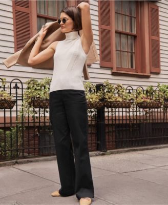 Women's High Rise 5 Pocket Wide Leg Chino Pants