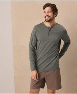 Men's Organic Cotton Softspun Long Sleeve Henley