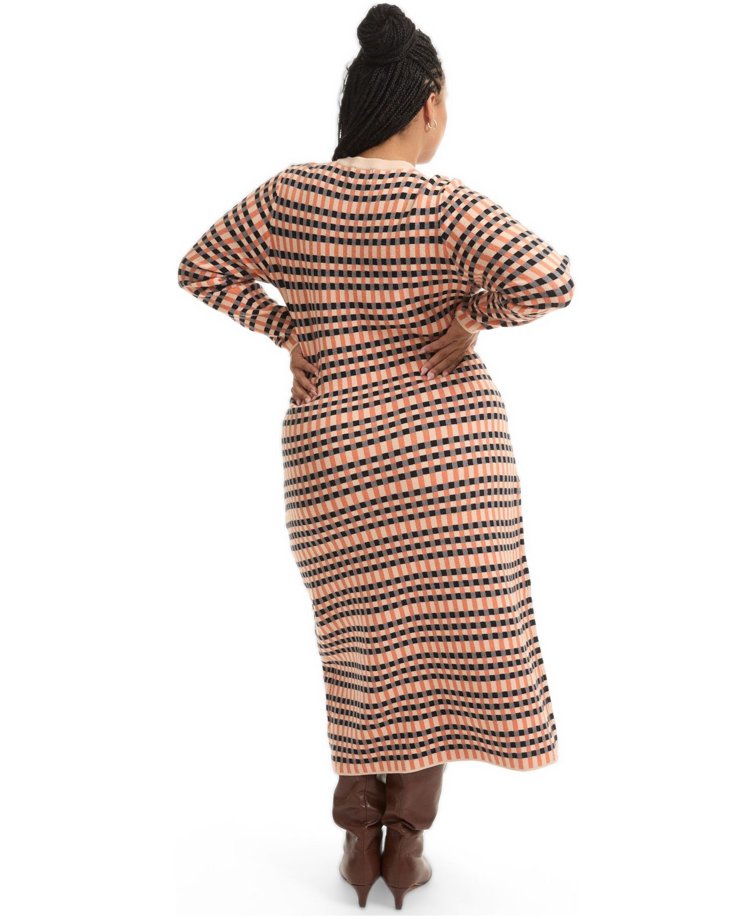 Women's June and Vie Faux Wrap Sweater Midi Dress