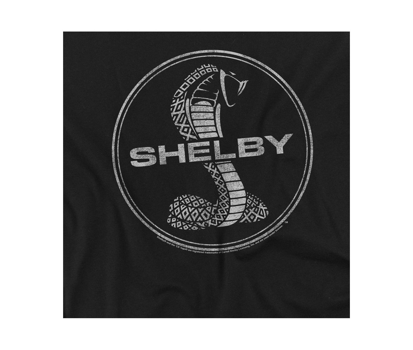 Мужская футболка Shelby Cobra Carroll Shelby One Color Cobra, цвет: Чёрный — фото 2