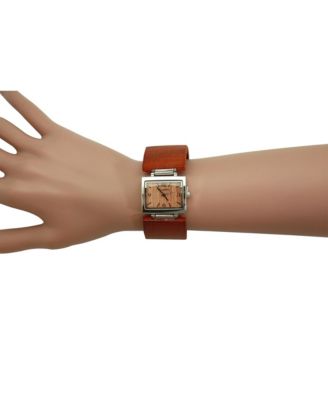 Square Wood Women Watch
