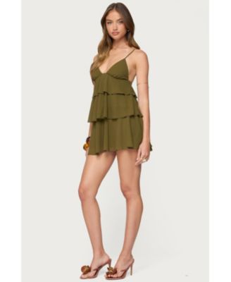 Women's Gwynne Chiffon Ruffled Mini Dress
