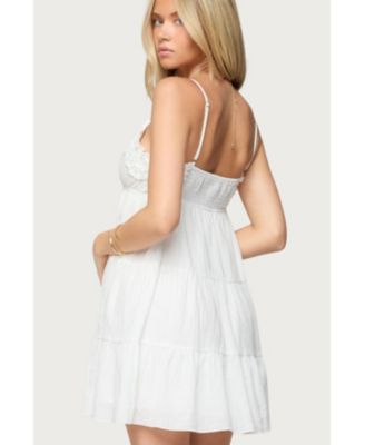 Womens Bianca Ruffle Tiered Babydoll Dress