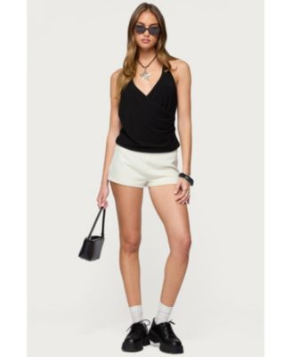 Womens Carmel V Neck Halter Top