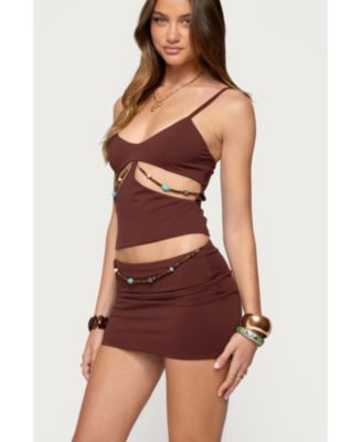 Women's Neri Bead Cut Out Tank Top