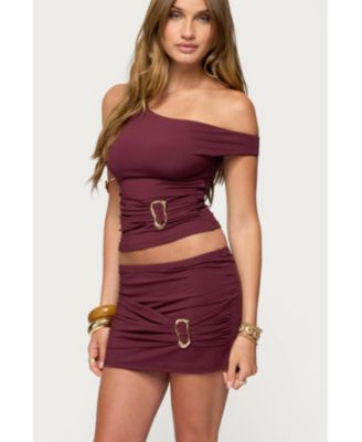 Womens Kenia Abstract Ring Off Shoulder Top