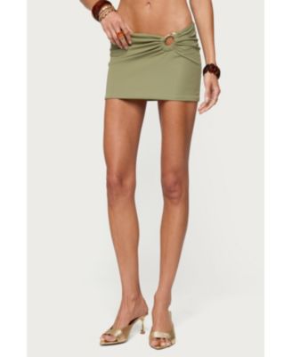 Women's Billey Metal Ring Mini Skirt
