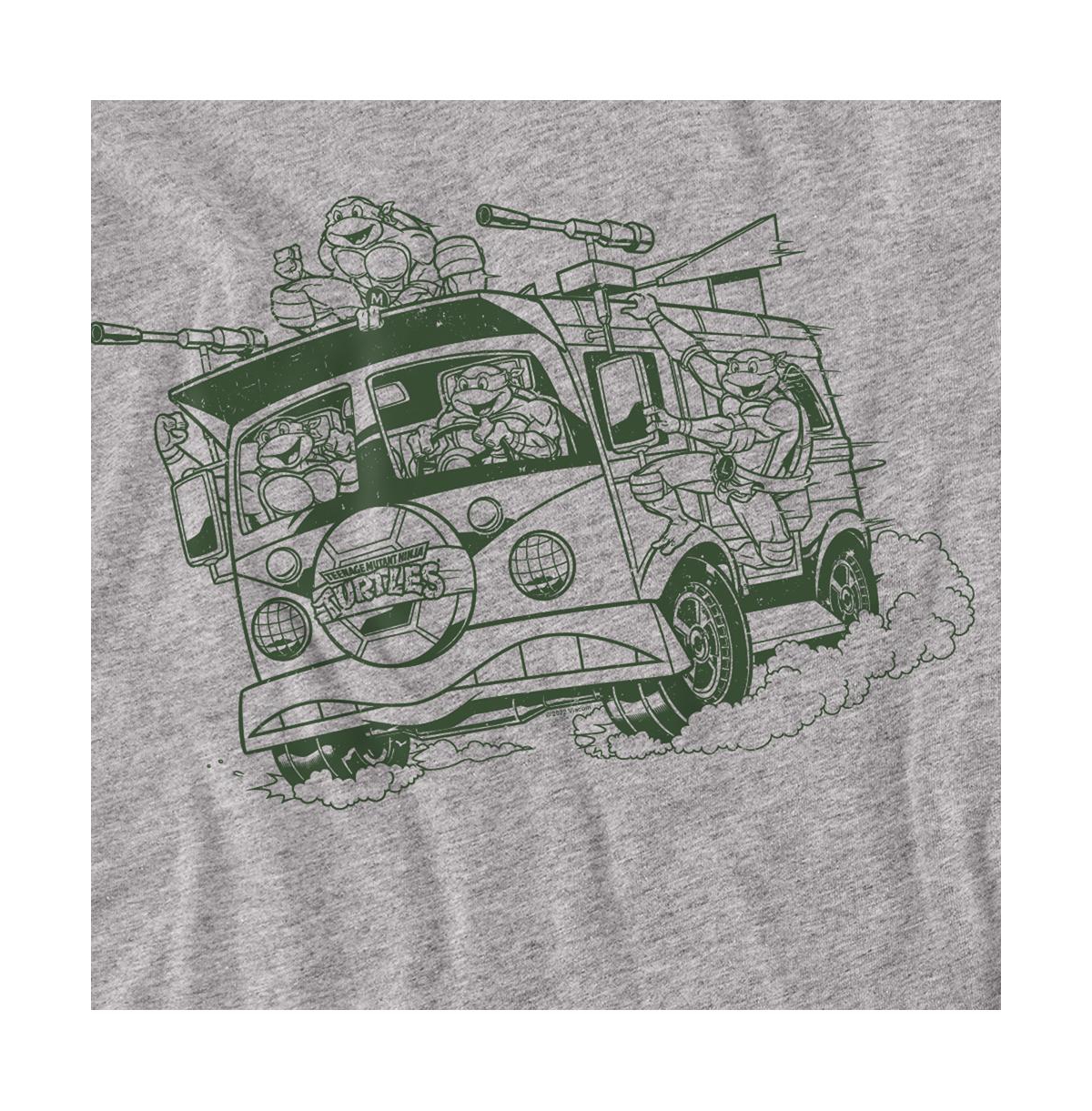 Logovision Men's Teenage Mutant Ninja Turtles Radical Wagon T-Shirt