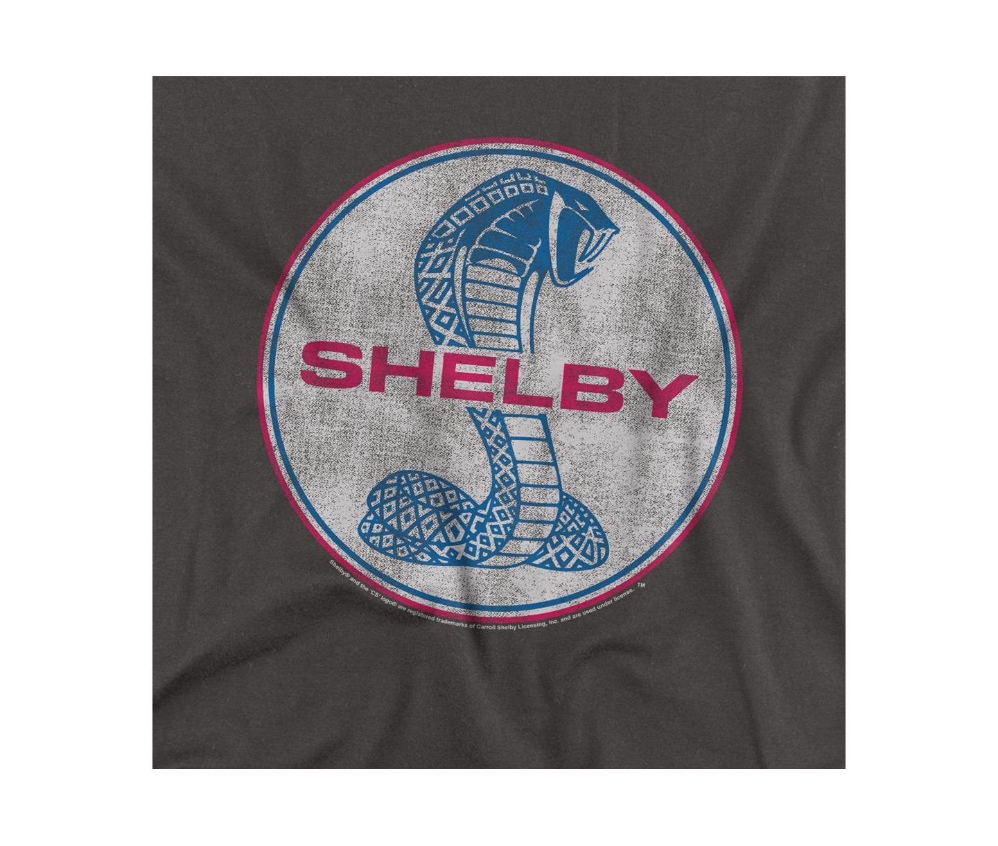 Мужская футболка Shelby Cobra Carroll Shelby Full Color Cobra, цвет: Угольный — фото 2