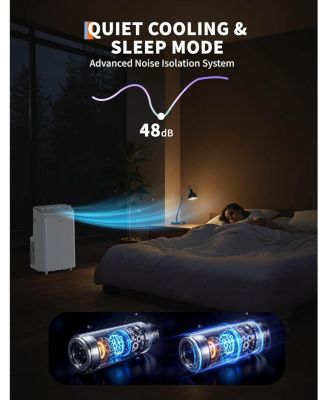 12,000 BTU 3-in-1 Portable Air Conditioner - Dehumidifie &Fan, Remote Control, Sleep Mode, 24H Timer, Installation Kit for Home, Office, Dorm