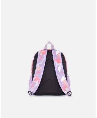 Girl Little Kids Backpack Lilac Retro Flower Print - Toddler|Child