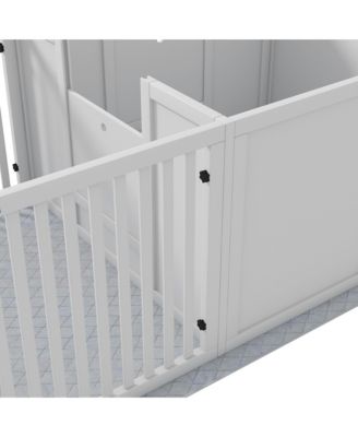 Whelping Box for Dogs with Waterproof Pad & Adjustable Door