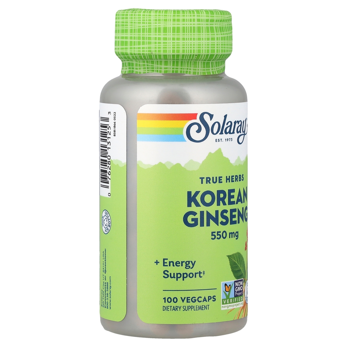 Solaray True Herbs Korean Ginseng 550 mg