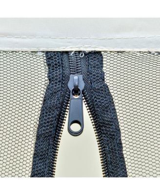 Outdoor Sun Shade Gazebo Canopy Tent with Mesh Screen Walls