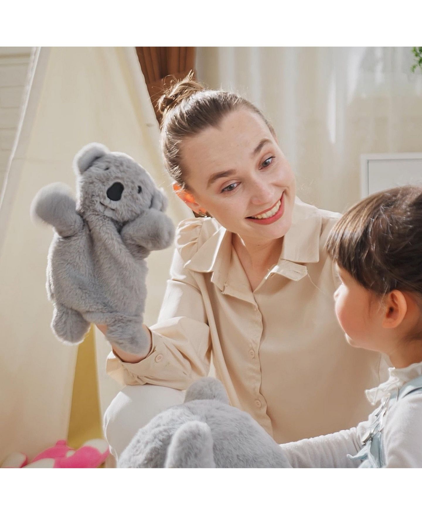 Детская игрушка Qaba Koala Ride-On Rocking Horse with Sounds, 99-lb. Capacity, Ages 18-36 Months — фото 7