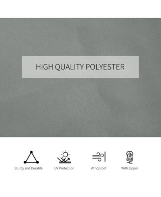 9.84' x 11.8' Gazebo Sidewall Set with Hooks/C-Rings,