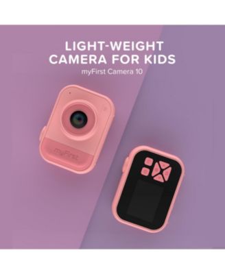 Camera 10 - Digital Mini Camera for Kids Ages 3-12, 1080P Video, 5MP Photos, Timer Mode, Fun Frames, Webcam, Tripod Adapter, Neck Lanyard & Memory Card (Pink)