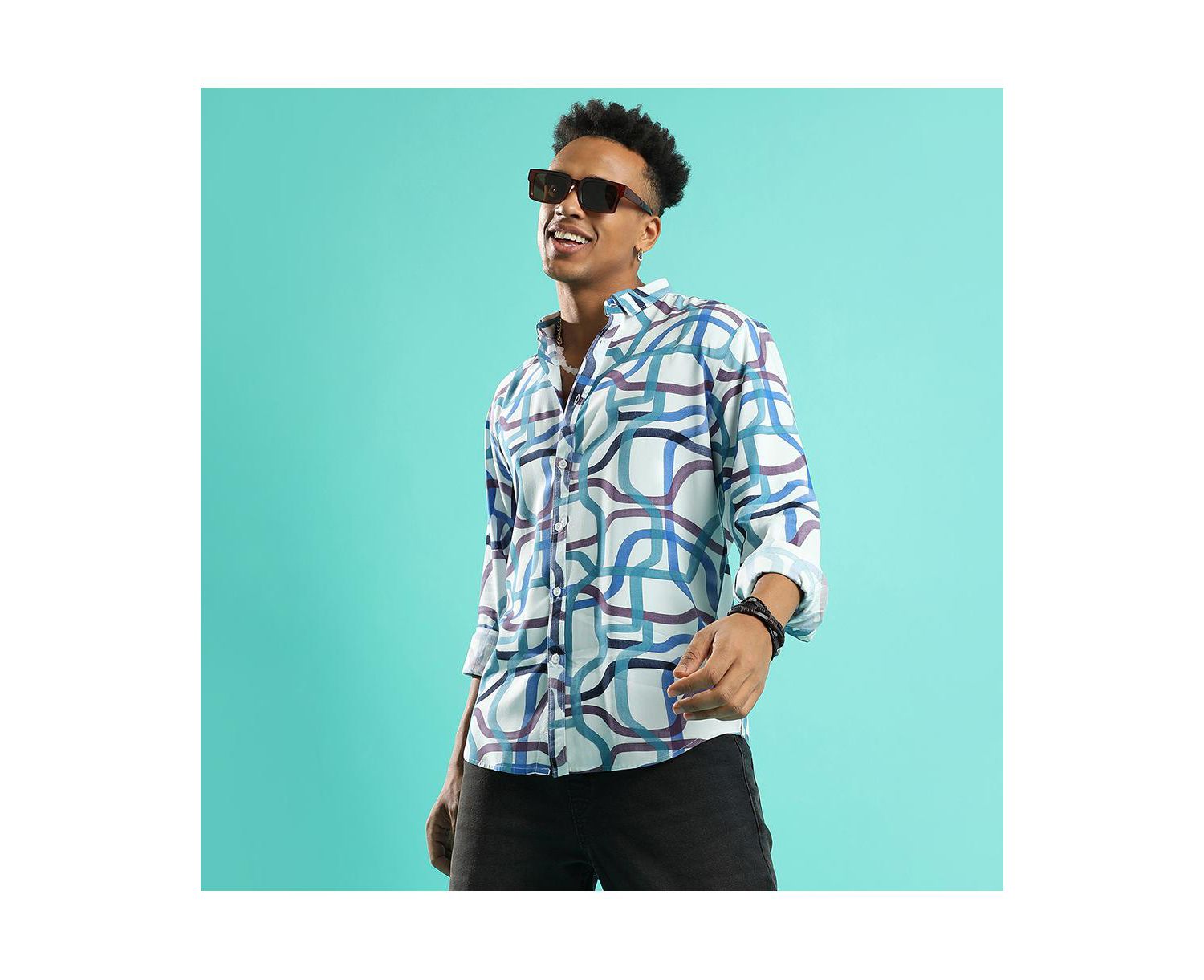 Men's Abstract Print Shirt