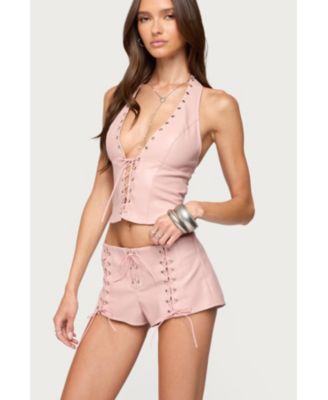 Women's Elisha Lace Up Halter Top