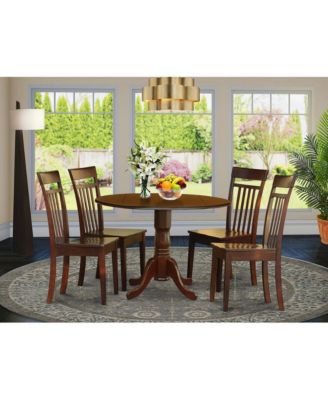 5 Pc Kitchen nook Dining set-small Table and 4 Dining Chairs